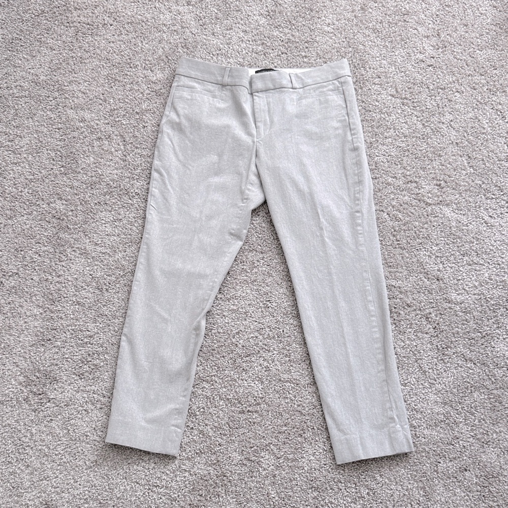 Banana Republic Light Gray Cropped Dress Pants
